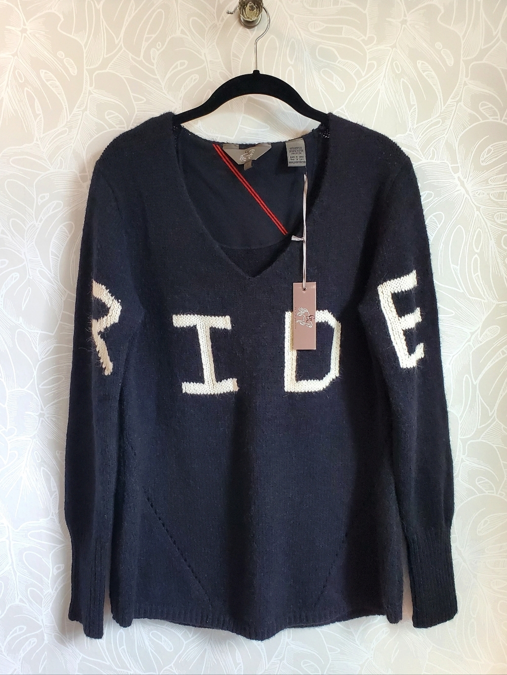 NWT Goode Rider Ride Sweater In Black Size Small